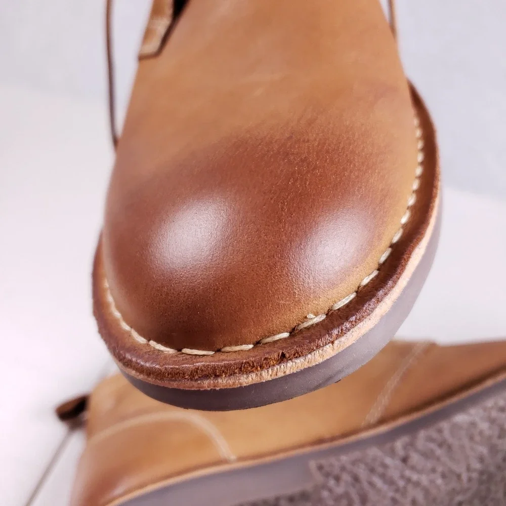 Crown Vintage Shropshire Stitch Down Chukka‎ Boots Mens 13 Brown Leather Desert